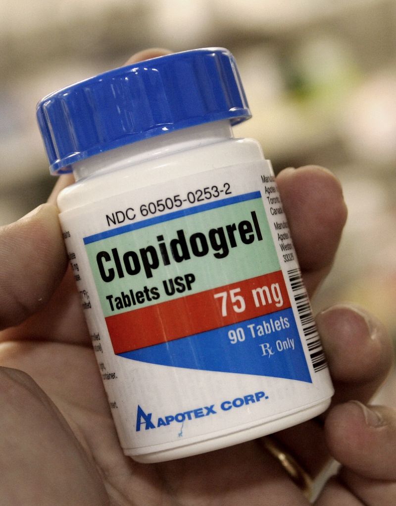 The blood thinner Clopidogrel, made by Apotex, pictured in 2007 as the Canadian drugmaker battled in a US court for permission to sell the generic version of Plavix