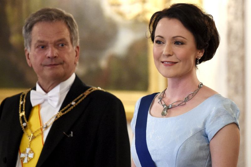 Niinisto and his second wife, poet Jenni Haukio, recently announced they are expecting a baby (AFP Photo/Antti Aimo-Koivisto)
