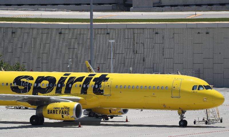 Spirit Airlines is denying that a company representative suggested a 21-year-old college student flush her 
