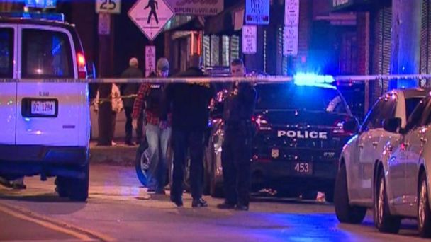 PHOTO: Police respond to a fatal shooting on a street in Cleveland, Ohio, Nov. 24, 2017. (WEWS-TV)