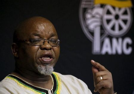 ANC Secretary General Gwede Mantashe briefs the media at the end of the party's National Executive Committee meeting in Pretoria