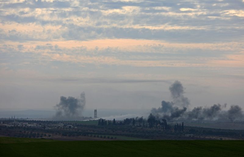 State news agency SANA said the missile attack hit near a strategic air base in Aleppo province, much farther north than suspected Israeli strikes usually occur