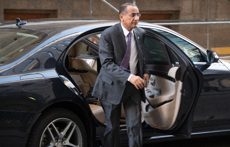 Kuwait's Minister of Oil and Electricity Bakheet Al-Rashidi arrives at the headquarters of the Organization of Petroleum Exporting Countries (OPEC) in Vienna, on December 5, 2018, where member states agreed to cut output from the start of next year