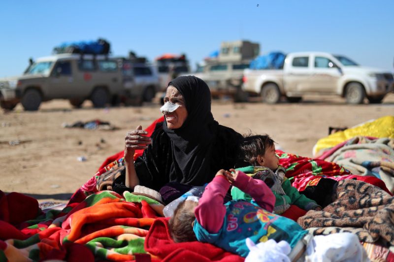 In recent weeks, thousands of civilians have fled the last pocket of eastern Syria held by the Islamic State group, but many have reached US-backed forces with serious injuries, some of which have proved fatal (AFP Photo/Delil SOULEIMAN)