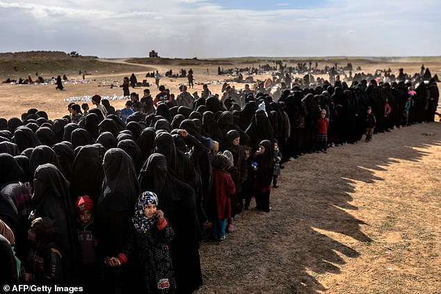 More than 7,000 people, mostly women and children, fled the shrinking pocket over just a few days last week