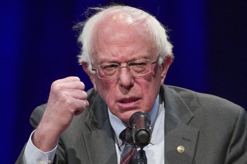 FILE - In this Nov. 27, 2018, file photo, Sen. Bernie Sanders, I-Vt., speaks about his new book, 'Where We Go From Here: Two Years in the Resistance', at a George Washington University/Politics and Prose event in Washington. (AP Photo/Alex Brandon, File)