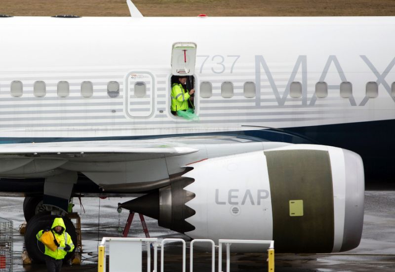 Boeing's 737 MAX airliners were grounded worldwide after two deadly crashes in less than five months (AFP Photo/Jason Redmond)