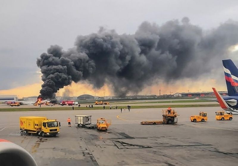 The jet was carrying 73 passengers and five crew members when it took off on a flight to Murmansk (AFP Photo/HO)