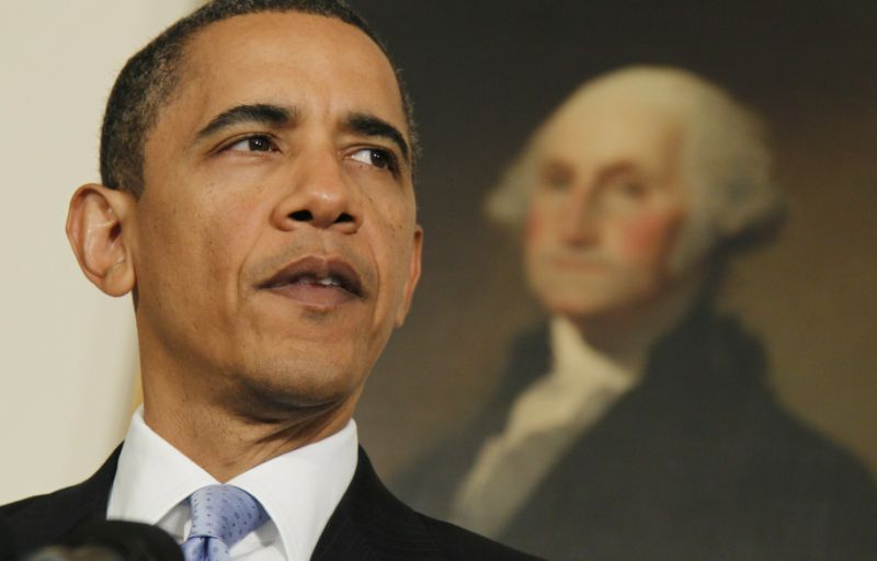 FILE - In this June 9, 2010 file photo, U.S. President Barack Obama makes a statement about Iran in the Diplomatic Reception Room of the White House in Washington. Iran threatened Wednesday, May 8, 2019, to resume higher enrichment of uranium in 60 days if world powers fail to negotiate new terms for its 2015 nuclear deal, an agreement that capped over a decade of hostility between Tehran and the West over its atomic program. (AP Photo/Charles Dharapak, File)