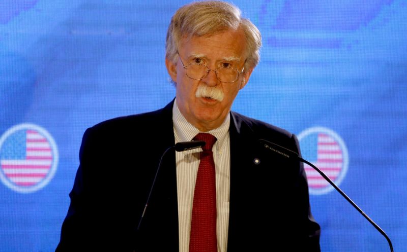 US National Security Advisor John Bolton was speaking during a visit to Jerusalem
