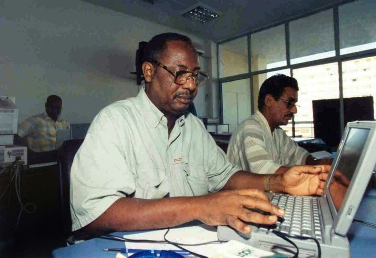 Murdered journalist Deyda Hydara was revered among journalists in Gambia (AFP Photo/Seyllou)