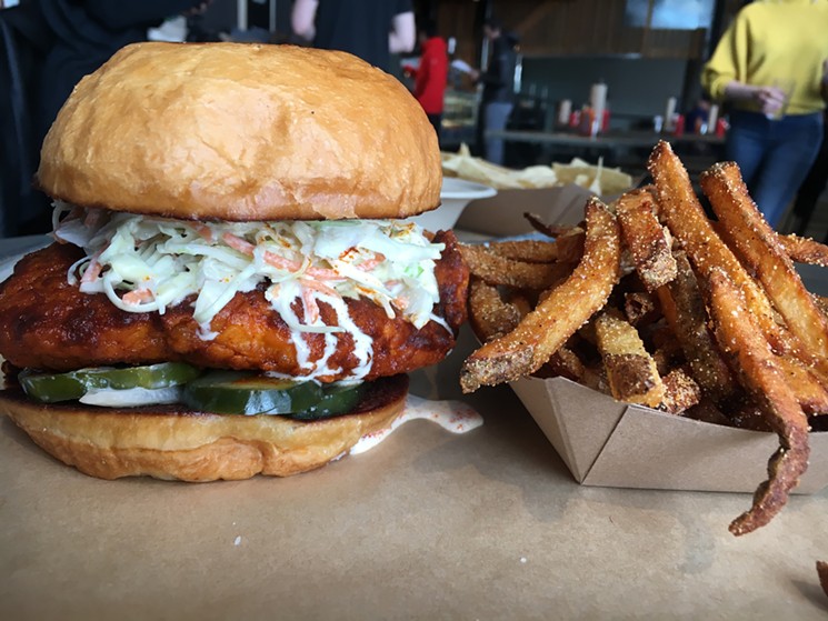 Smok does fried-chicken sandwiches as well as barbecue.