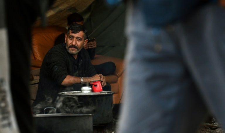There are around 700 migrants in the Vucjak camp, a tent city near Bihac, in northern Bosnia (AFP Photo/ELVIS BARUKCIC)
