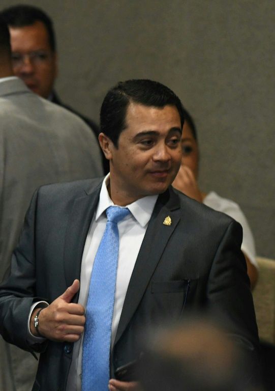 Tony Hernandez, seen in this file photo dated September 2017, appeared calm during the selection process of 12 jurors and six alternates (AFP Photo/Orlando SIERRA)