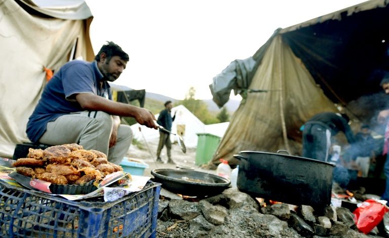 Migrants from Asia and Africa have landed in the Vucjak migrant camp near Bihac, in northern Bosnia (AFP Photo/ELVIS BARUKCIC)