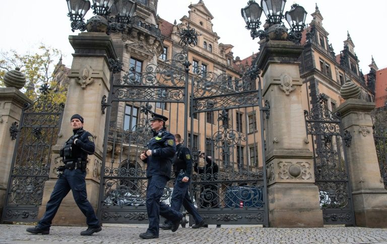 The thieves launched their audacious raid on the museum in the early hours of Monday morning, instigating a partial powercut before breaking through a window protected by iron bars (AFP Photo/Robert Michael)