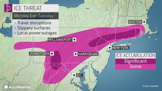 NJ snow and ice forecast 12-16 to 12-17-19