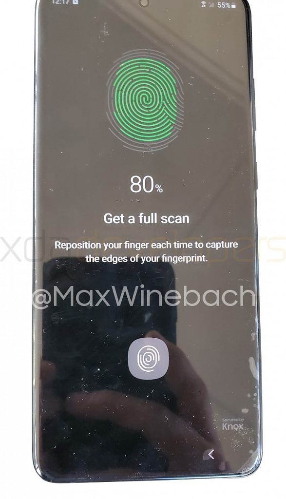 Samsung Galaxy S20+ Fingerprint