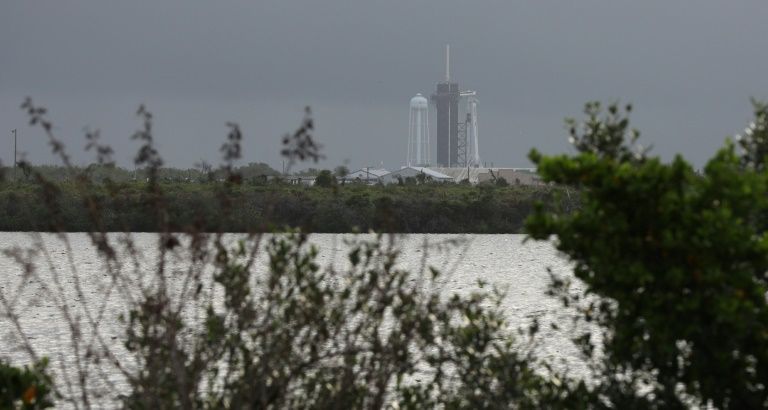 The chances of there being favorable weather for the launch was 60 percent, according to NASA (AFP Photo/Gregg Newton)