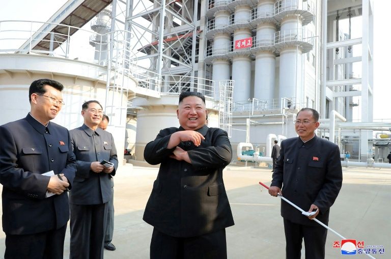 Rumours about Kim Jong Un's health have been swirling since his conspicuous no-show at April 15 celebrations for the birthday of his grandfather, the North's founder (AFP Photo/STR)