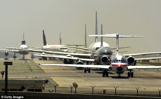 LAX, pictured, is one of the busiest air spaces in the country and if a person was found to have flown a jetpack in the area, it could result in a $1,100 to $27,500 fine