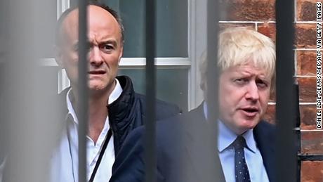 Dominic Cummings, left, and Boris Johnson during their time together at Downing Street.
