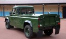 Custom Land Rover Defender TD5 130 that will serve as hearse in the funeral procession for the Duke of Edinburgh