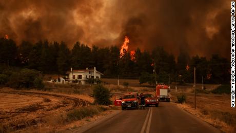 Evia is on the front line of the devastating wildfires raging across Greece.