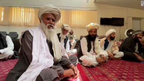 A meeting at a local court set up by the Taliban in Gardez.