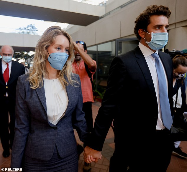 In 2013 Holmes won a multi-million-dollar contract with US pharmacy chain Walgreens to conduct in-store blood testing for customers. Yet as it turned out, only 15 of the 240 tests Theranos offered were being performed on the machines. 'It was little more than a box of junk,' said one former colleague. (Above, Holmes outside court on September 8)