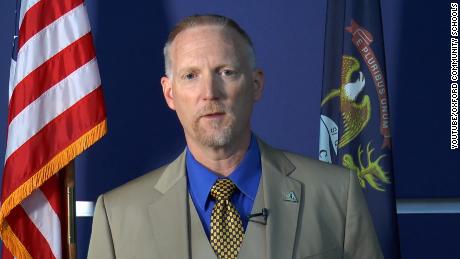 Superintendent Tim Throne addresses his community via YouTube.