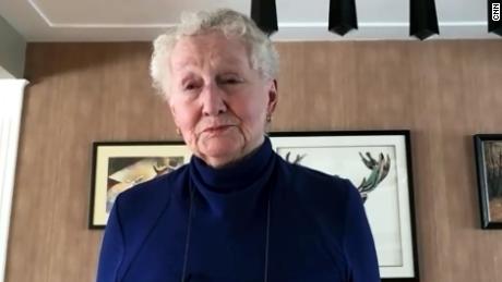 Marg Makins hopes unvaccinated Canadian truckers will hear her message and get vaccinated.