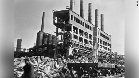 Azovstal was partially demolished during the Nazi occupation in the 1940s.