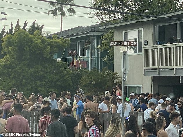 The event became even more out of control on Saturday with police saying they became 'inundated with medical calls'