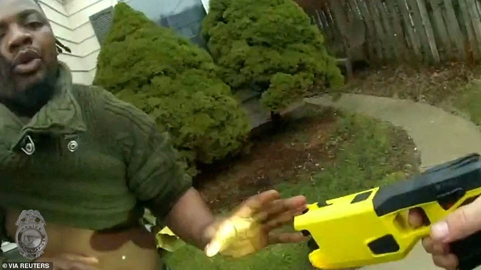 Video shows Lyoya, a native of the Democratic Republic of Congo, and the officer struggle over the cop's Taser shortly before Lyoya was shot dead