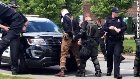 Law enforcement arrested 31 men believed to be affiliated with a White nationalist group.