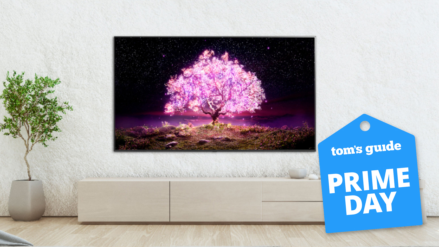 LG C1 OLED on wall in living room