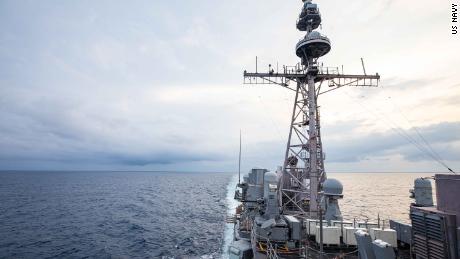 The Ticonderoga-class guided-missile cruiser USS Chancellorsville.