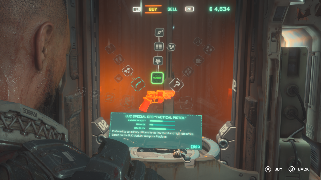 The Tactical Pistol has a high rate of fire and some decent damage output.