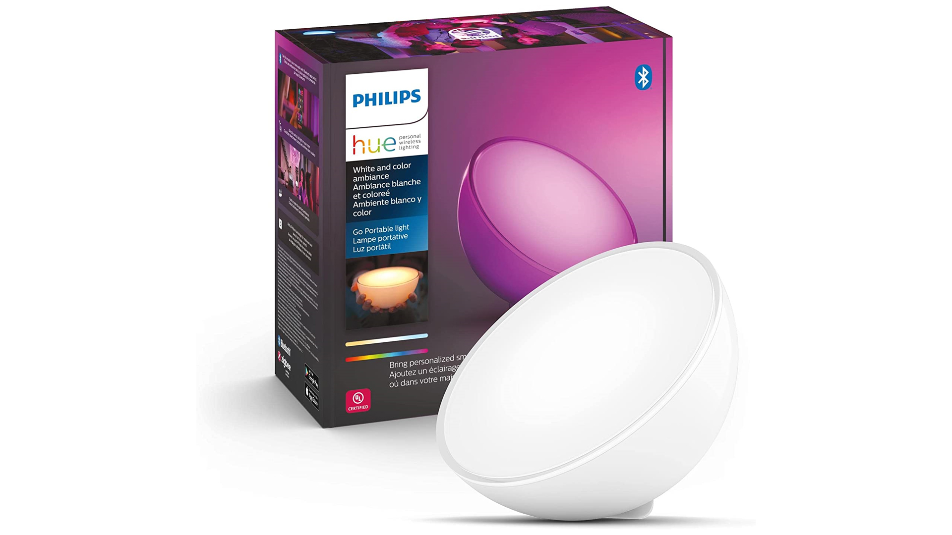 The Philips Hue Go smart lamp The Philips Hue Go smart lamp