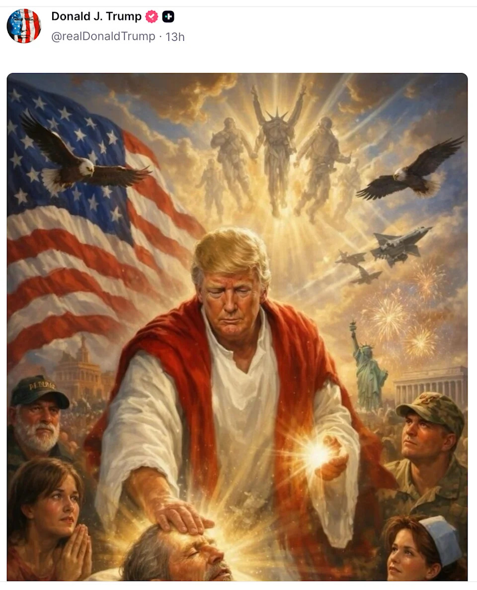 The image Trump posted late Sunday.