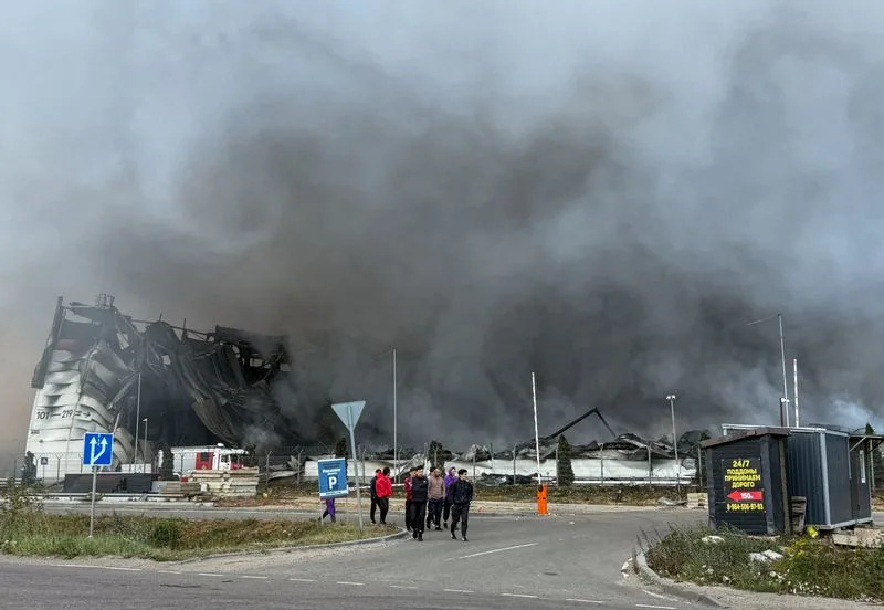 Wildberries warehouse in Moscow region on fire after Ukrainian drone attack