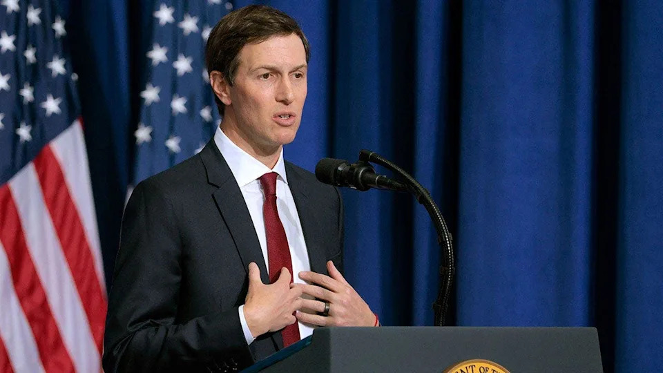Jared Kushner speaking at the inaugural meeting of the Board of Peace in Washington, D.C.