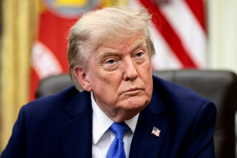 President Donald Trump attends an event to sign executive orders related to birthright citizenship and the polysilicon industry, in the Oval Office at the White House in Washington, D.C., U.S., August 6, 2026.