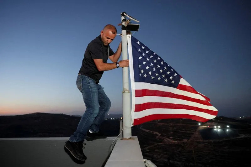 Palestinian-American Loui Ridi gains access to his besieged West Bank home, in Qusra