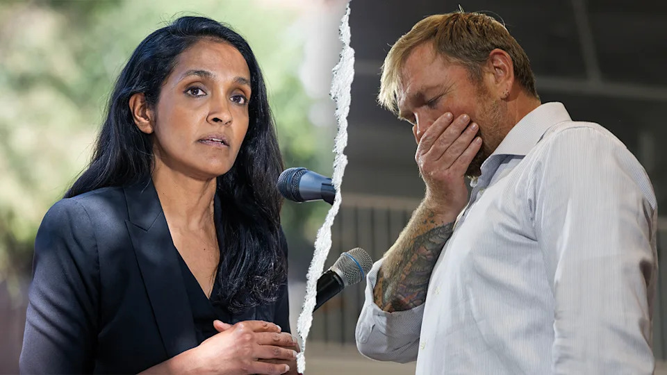 Nithya Raman aside from Graham Platner