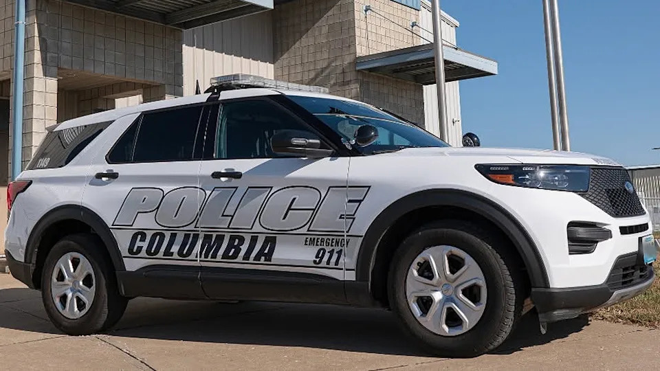 Columbia Police vehicle in Columbia, Missouri