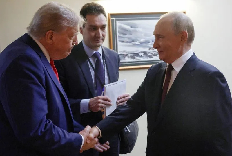 U.S. President Trump meets with Russian President Putin in Alaska