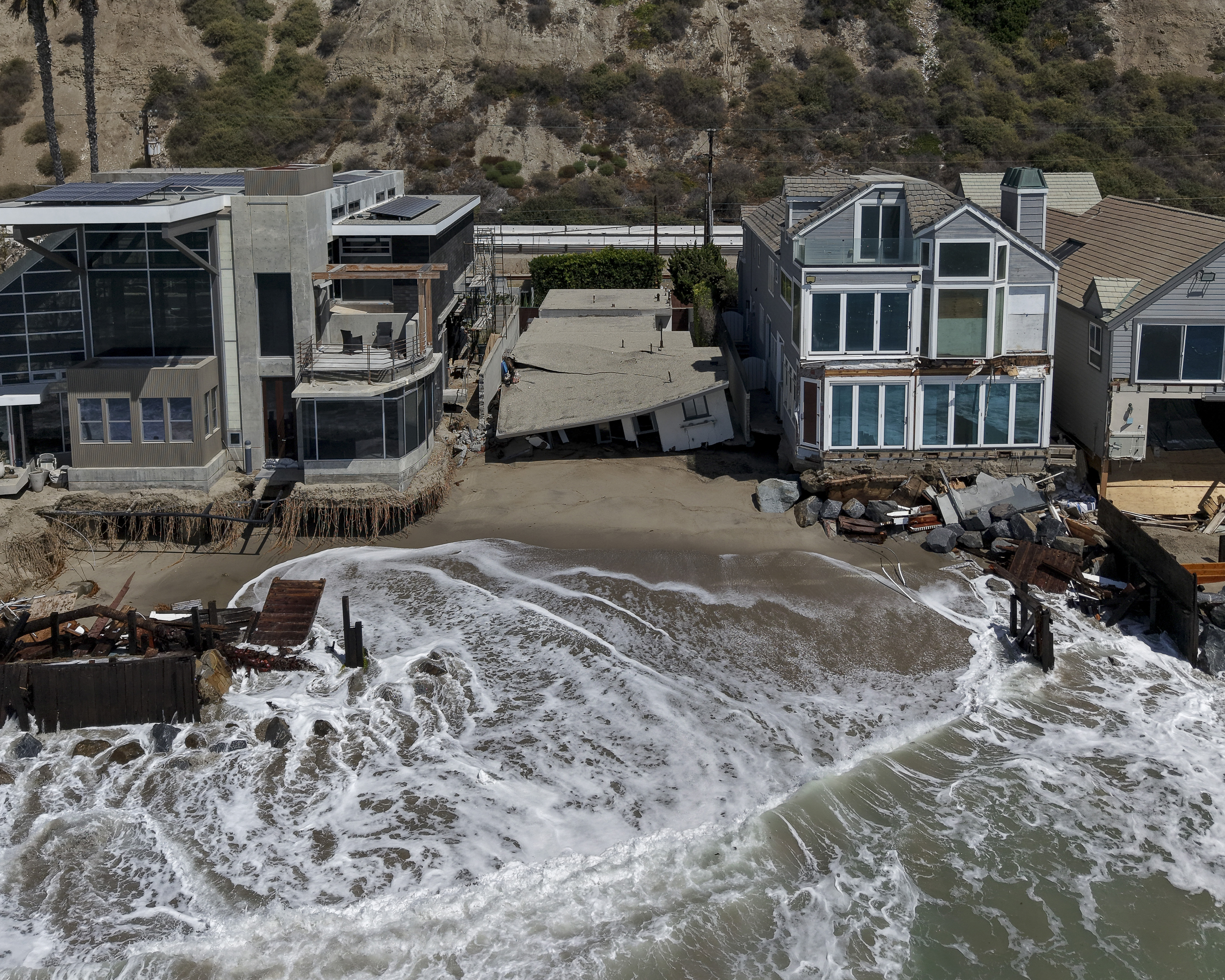 Storms and high tides — fueled by a near record-breaking El Niño — have battered the California coast in recent weeks, destroying homes and eroding beaches. - (Caroline Brehman/For The Washington Post)