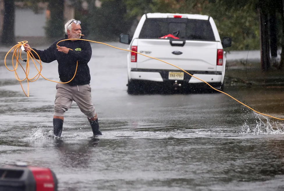 US New Jersey Extreme Weather Nor’easter